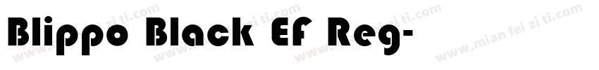 Blippo Black EF Reg字体转换